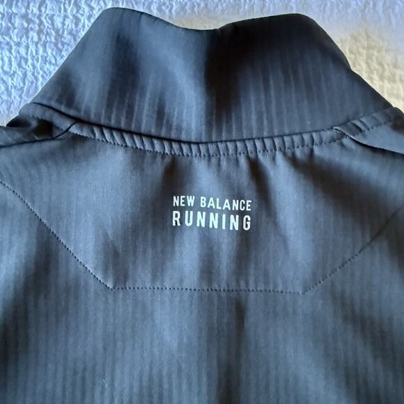 New Balance Men's Navy Full Zip Windbreaker Running Jacket Size L - Picture 3 of 9